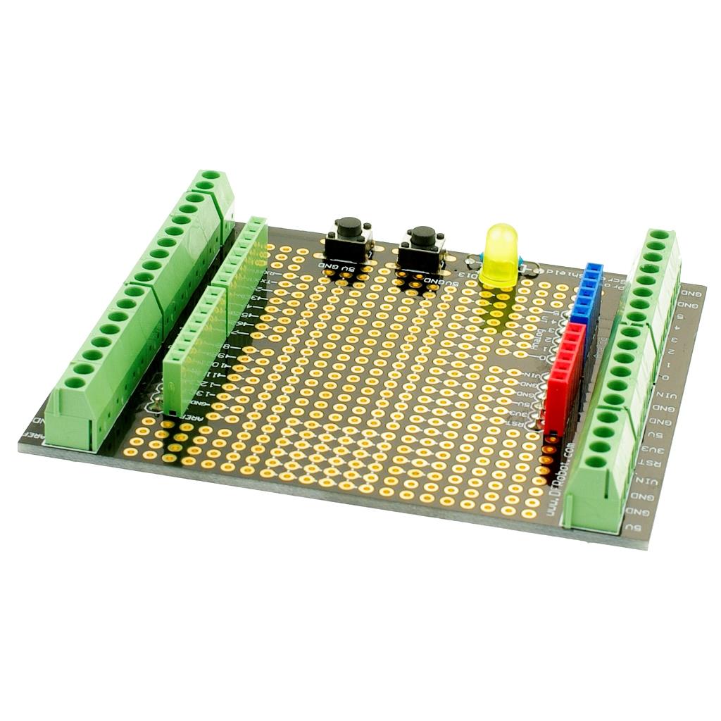 接线柱原型开发扩展板Proto Screw Shield Assembled兼容Arduino