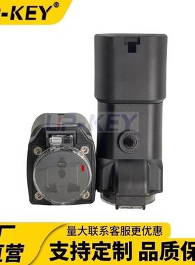 过载保护V2L欧标新能源汽车放电适配器Type2欧标外放电转接头