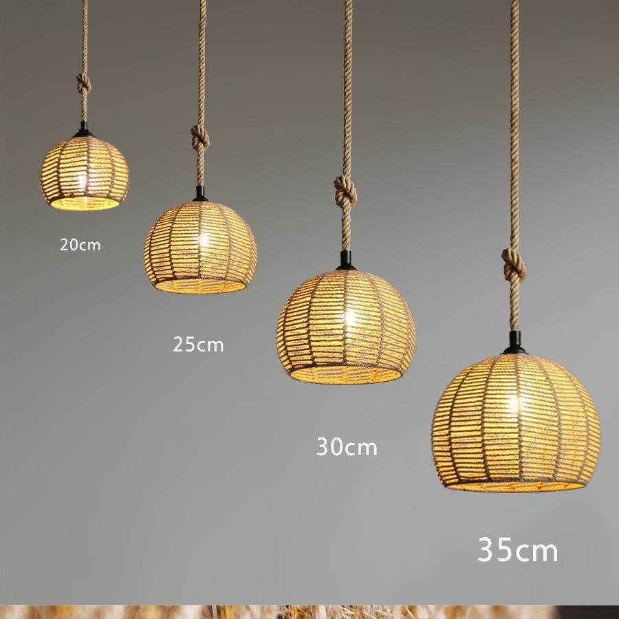 麻球吊灯田园复古简约创意餐厅民宿茶楼餐厅走廊个性吧台麻绳吊灯,家装灯饰光源,智能吊灯,淘宝优惠券,粉丝福利购,淘宝优惠卷