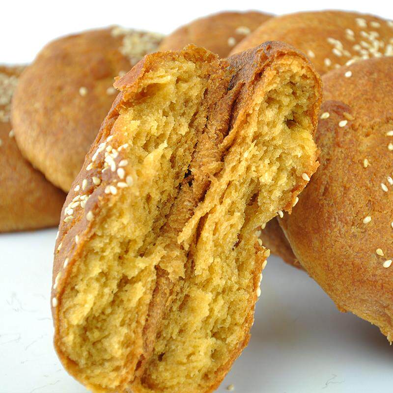 丰镇木糖醇月饼内蒙特产冰糖红糖混糖饼胡油老式月饼无馅120g*5个