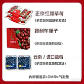 车厘子蓝莓草莓三件套高端混搭水果家庭食用
