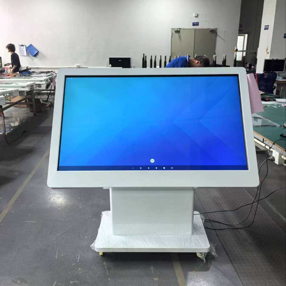 万马55寸立式旋转网络广告机旋转横屏触摸一体机高清智能查询机