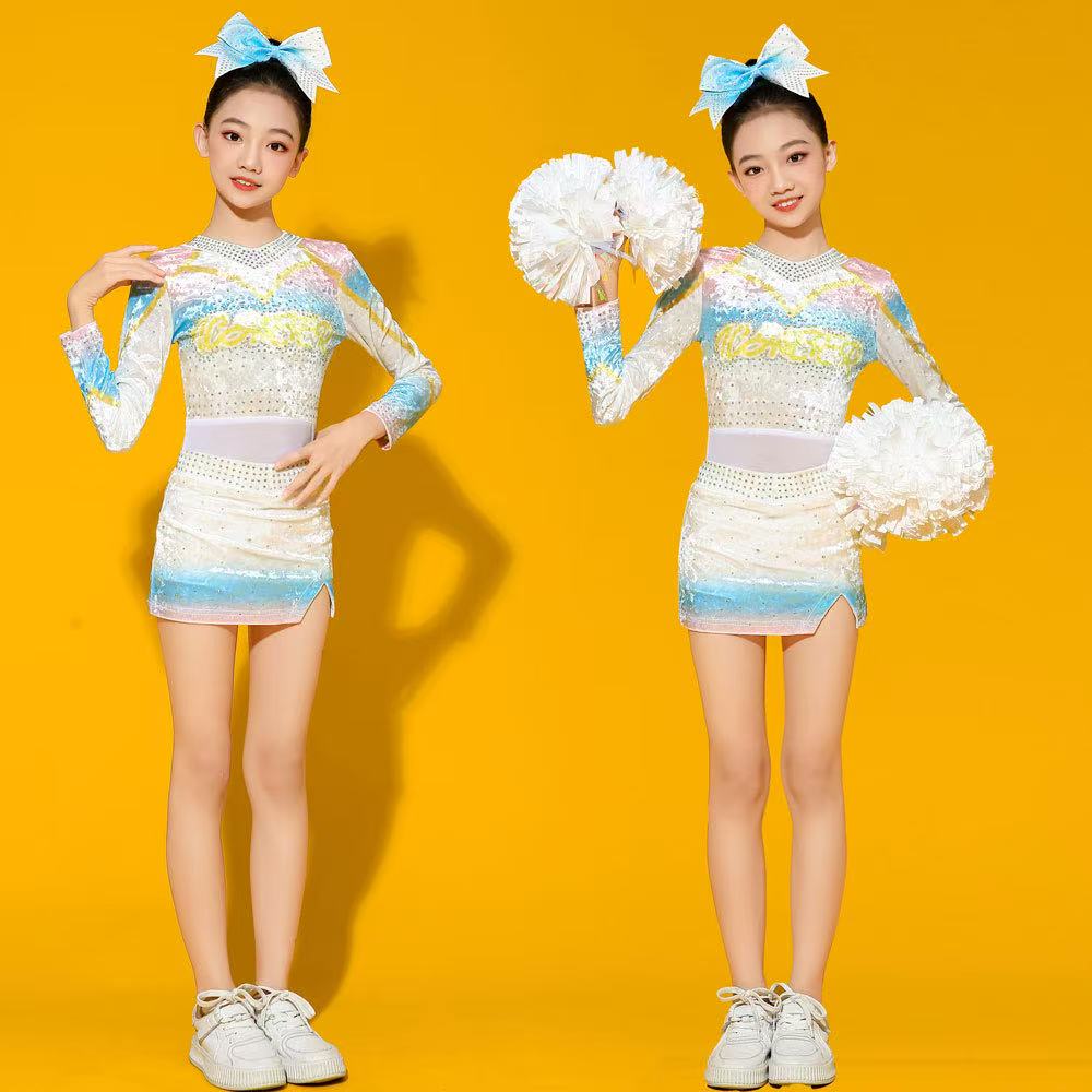 啦啦操比赛服男女中小学运动会啦啦队表演服六一儿童舞蹈演出服装