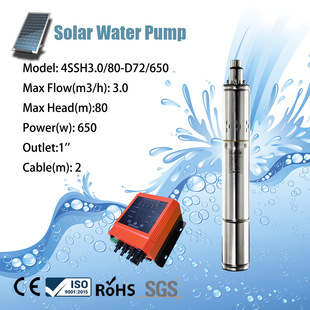 1000 D90 不锈钢直流无刷4寸螺杆泵太阳能螺杆泵 100 4SSH3.6