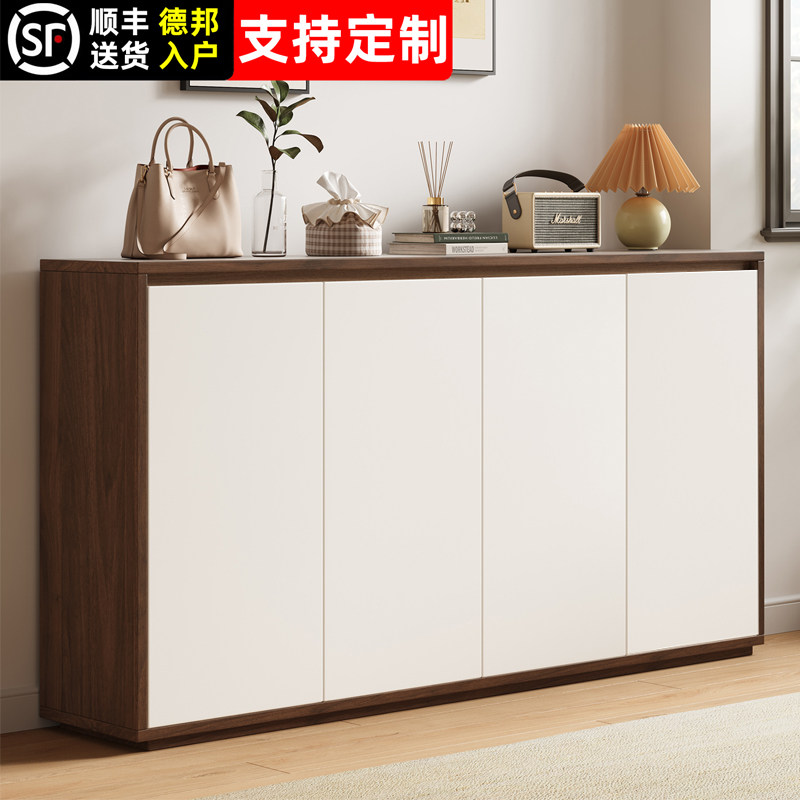 实木鞋柜家用门口楼道走廊室内外新款2026爆款入户玄关一体储物柜,住宅家具,鞋柜,淘宝优惠券,粉丝福利购,淘宝优惠卷