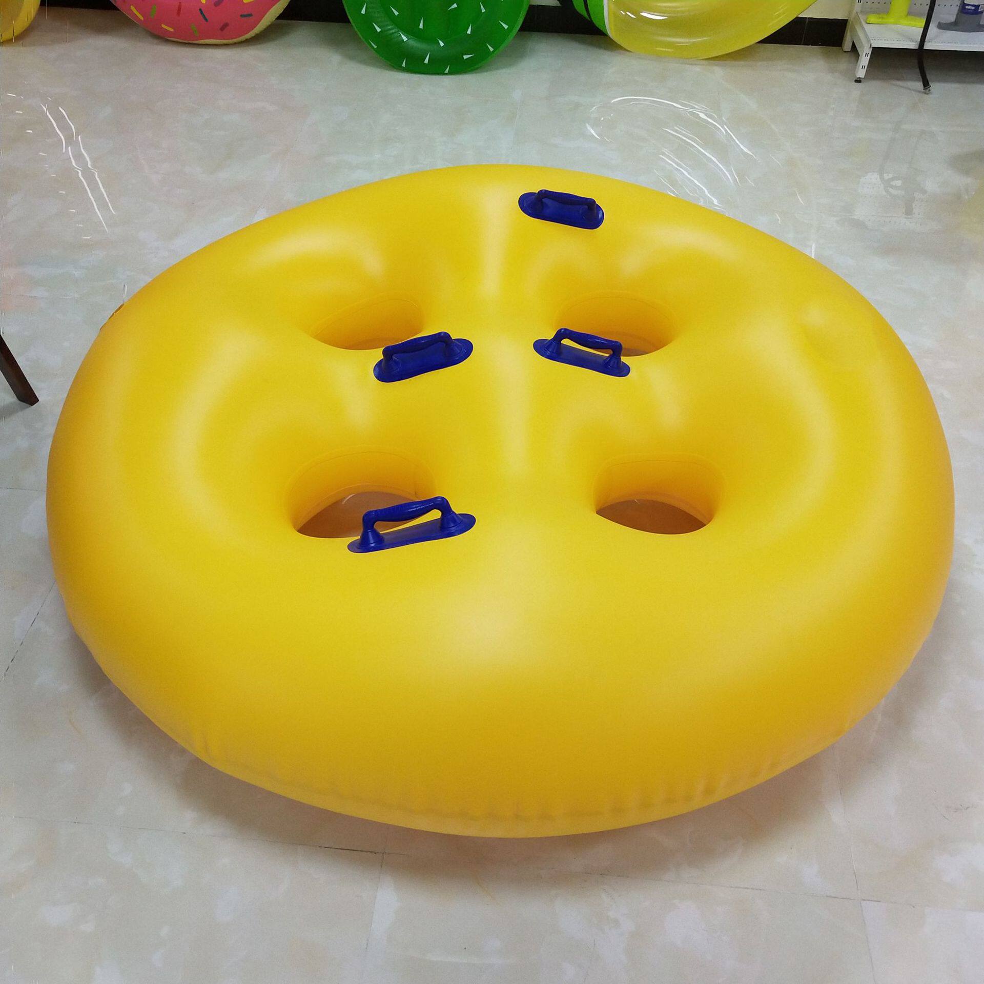 厂家供应水上乐园专用冲天回旋皮筏加厚耐磨双人皮筏滑水圈划水圈