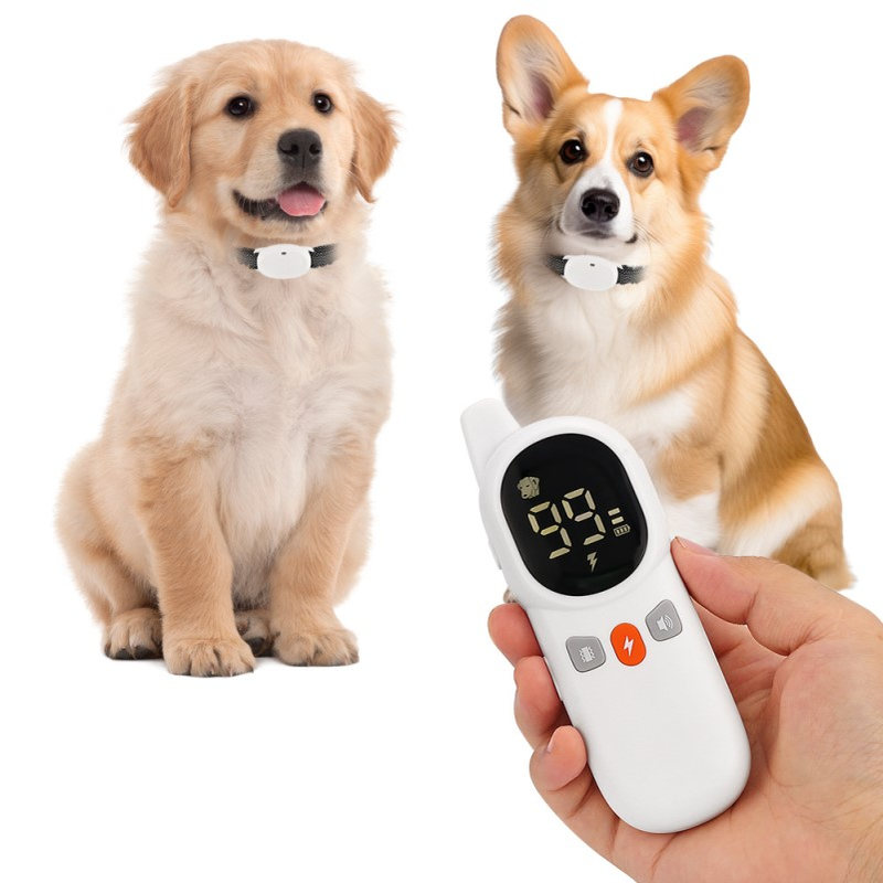 2024白款智能训狗器 99级可调节强度 3种训练模式 不伤狗轻便携带