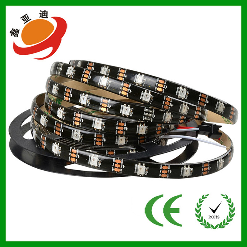 WS2812B幻彩LED灯带5V全彩灯条5050灯珠内置IC炫彩流水单点单控灯