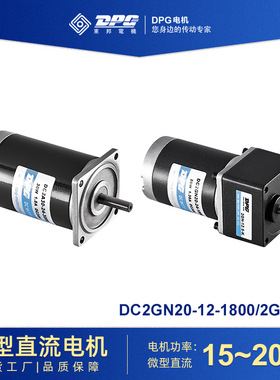 东邦电机DPG直流减速电机15~20W减速马达家用电器电机食品机