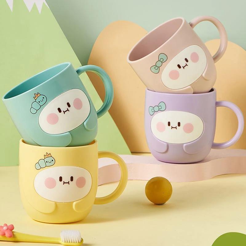 宝宝漱口杯家用卡通可爱儿童刷牙杯喝水杯男女孩防摔牙缸简约牙杯