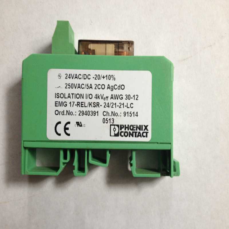 菲尼克斯继电器2940391 EMG17-REL/KSR-24/21-21-LC