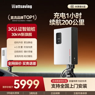 【3C认证直流桩】能效直流充电桩30kW快充家用380V九9孔充电枪T30