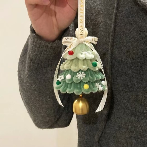 圣诞树风铃挂件扭扭棒diy材料包