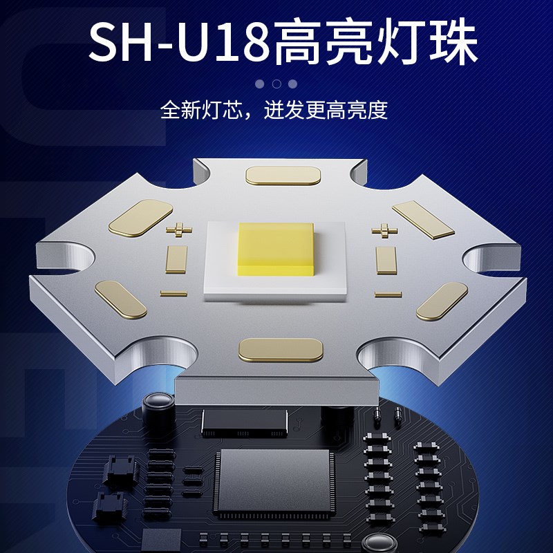 神火迷你强光手电筒超亮户外家用充电式远射战术小型便携磁吸灯