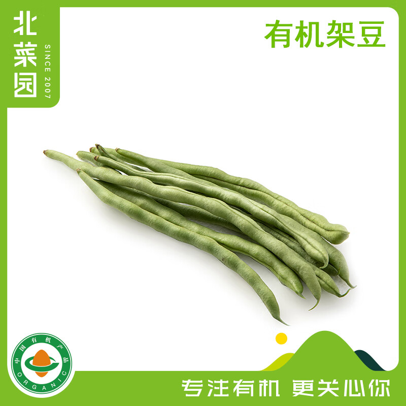 北菜园有机架豆 豆角新鲜有机蔬菜 250g/份 现摘蔬菜架豆角生鲜