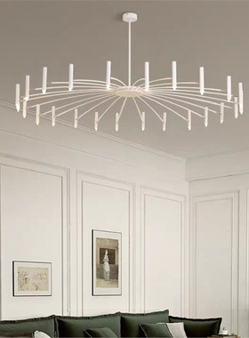 北欧现代客厅主灯设计感创意餐厅卧室店铺卡座大厅灯极简白色吊灯