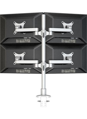 液晶电脑显示器支伸缩底座多屏架旋转桌面无孔增高架目乐士L7214