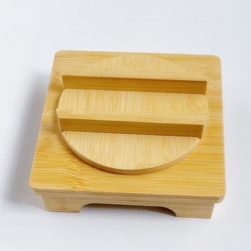 竹制带盖锅架隔热砂锅架木制石锅架石锅底座厂家直销BSCI 认证