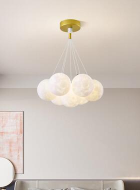 客厅灯简约现代大气设计感创意网红星球灯月球工业风吊灯大厅主灯