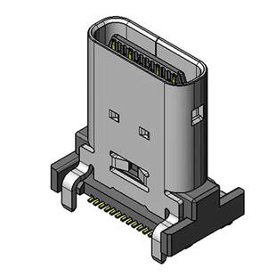 JAE进口 DX07S024WJ1R350 24POS USB3.1 TYPE-C母座尾接口连接器
