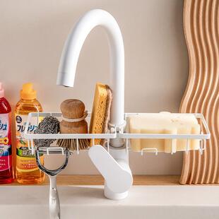 厨房龙头置物架洗碗洗菜池水槽沥水架海绵刷钢丝球抹布收纳层架子