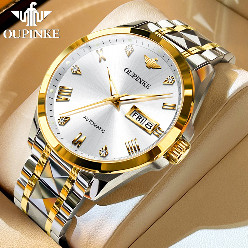 瑞士欧品客进口机芯手表男机械表