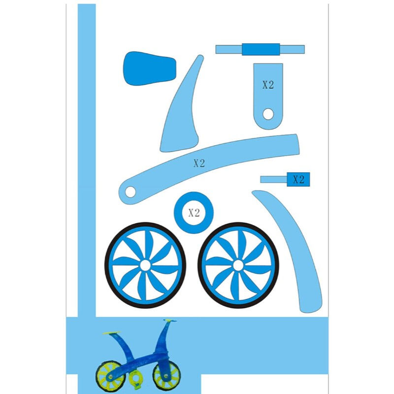 3d打印笔画册纸膜临摹板10个图案5折页过光膜不粘耗材3d笔垫插画