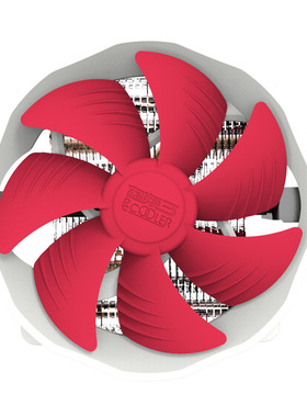 超频三七星瓢虫V6电脑cpu散热器 775/1150/1155/amd静音4铜管