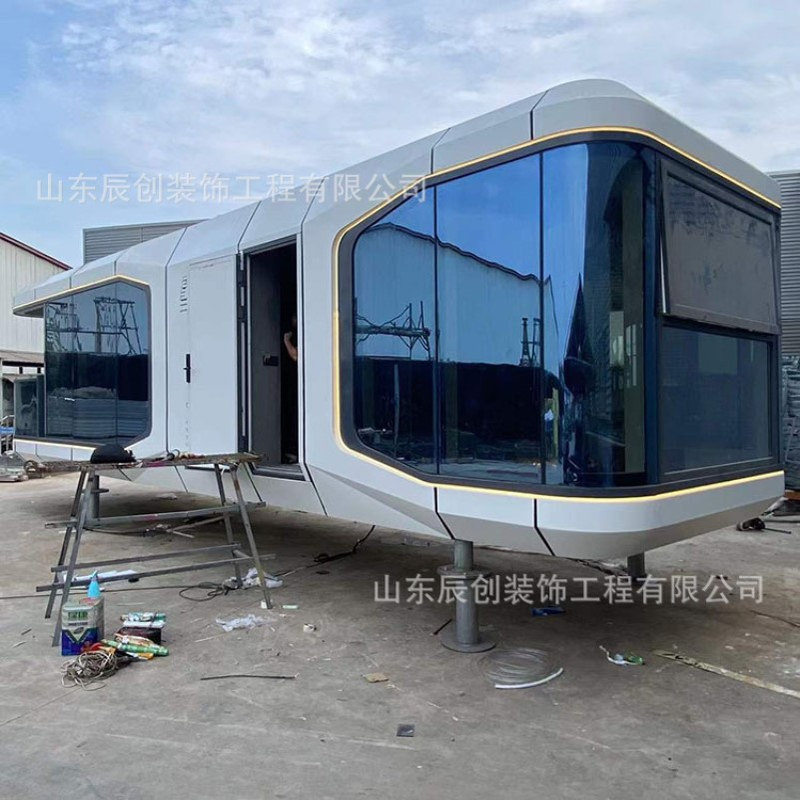 智能方舱民宿户外移动房屋轻钢办公住宿小屋景区星空观景入住房