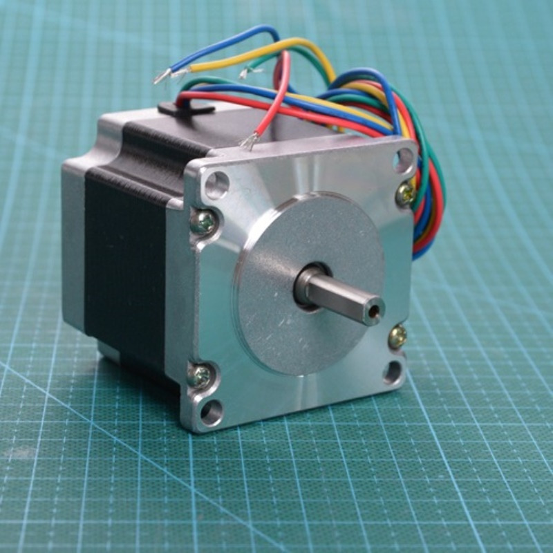 究其科技 电机NEMA23 57步进电机 机身高56mm 扁轴6.35mm电压2.3V