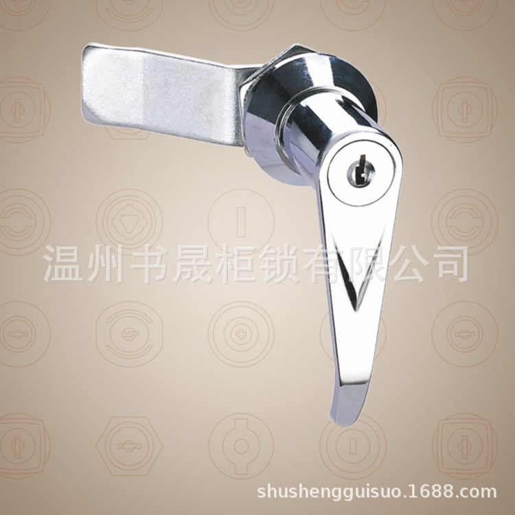 新型MS303-1 MS303-A短柄锁 按钮手柄锁 配电箱门锁 机箱把手锁