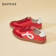 达芙妮厚底百搭德训鞋 轻便新年红ins休闲鞋 女款 2026年春秋新款