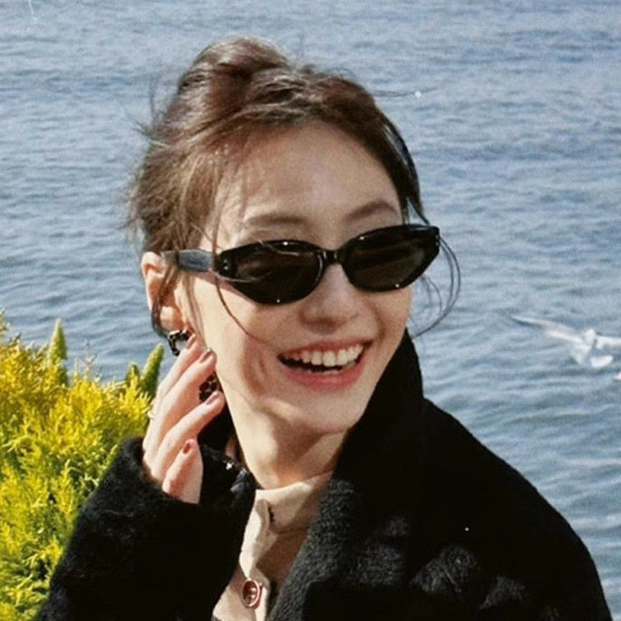 高级感GM太阳镜女士Y2K风猫眼太阳眼镜男士开车防紫外线墨镜