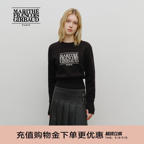 MARITHE女士经典LOGO毛衣