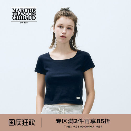 MARITHE女士基础款T恤短款