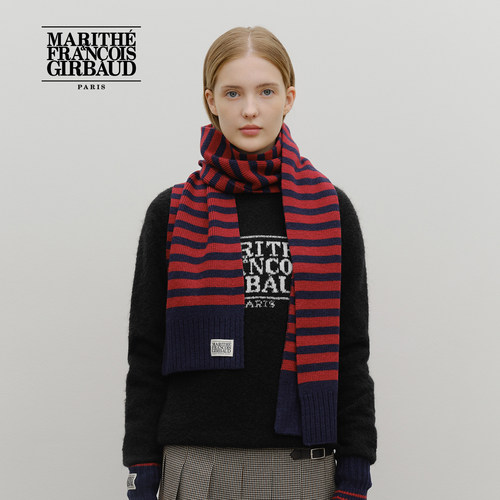 MARITHE男女同款经典LOGO围巾