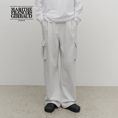 MARITHE经典LOGO工装卫裤