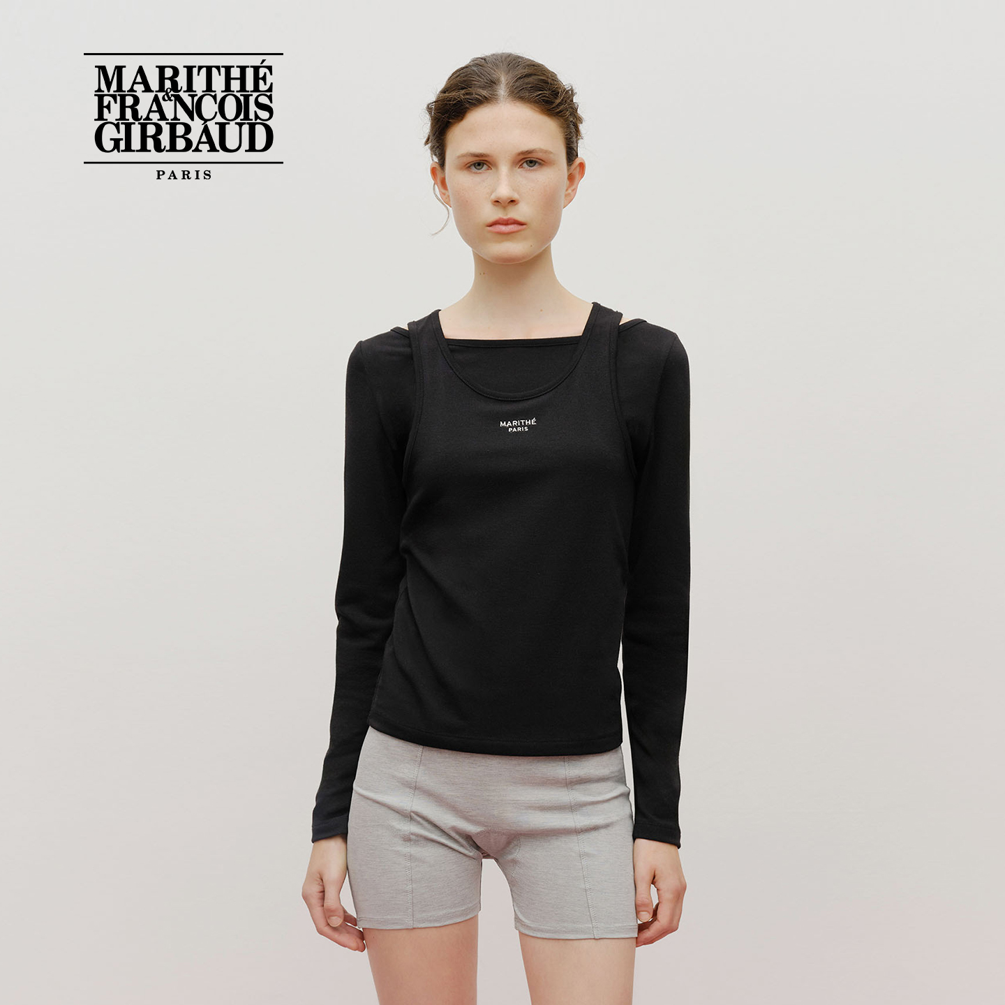 MARITHE女士叠层长袖T恤