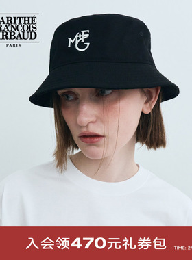 MARITHE渔夫帽 潮流男女同款情侣款品牌MFG刺绣防晒 2025年秋韩系