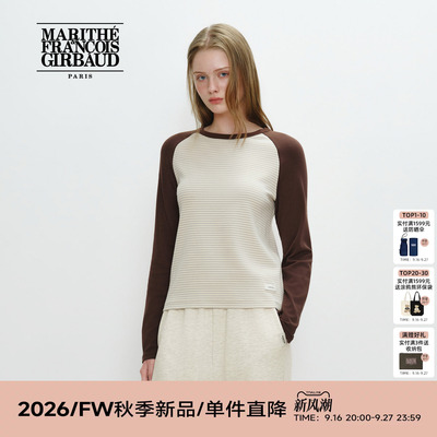 MARITHEBASIC女士插肩长袖T恤