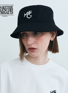 MARITHE渔夫帽 潮流男女同款情侣款品牌MFG刺绣防晒 2025年秋韩系