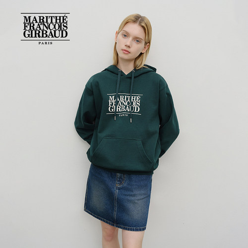 MARITHE经典LOGO连帽卫衣