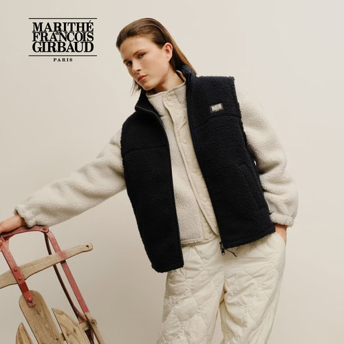 MARITHE男女同款抓绒马甲
