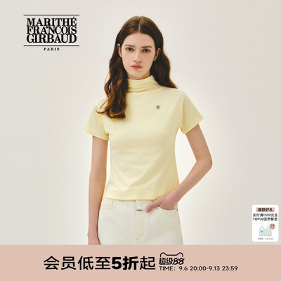 MARITHE女士半高领T恤