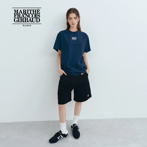 MARITHE字母印花短袖T恤