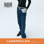 高允真同款 25秋冬新款 MARITHE微喇牛仔裤 显瘦经典 韩系 女修身