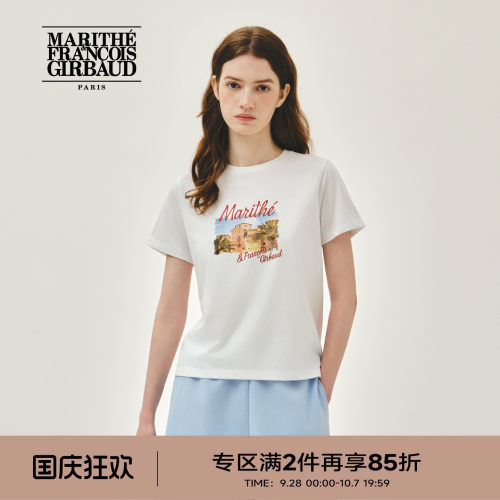 MARITHEAEROCOOL女度假印花T恤