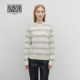 MARITHE条纹套头毛衣 男女同款 情侣休闲刺绣上衣2025年秋冬韩系