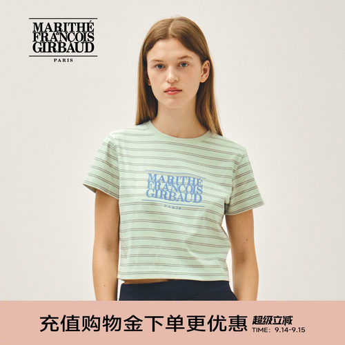 MARITHE女士经典LOGO短T恤