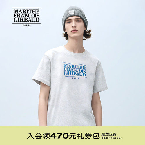 MARITHE潮流男女同款经典LOGOT恤